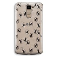 Miauw: LG K10 (2016) Transparant Hoesje Miauw: LG K10 (2016) Transparant Hoesje