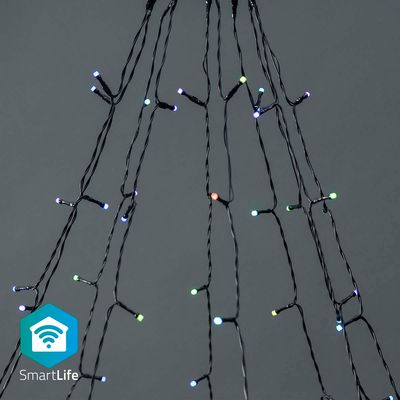 Nedis SmartLife Decoratieve LED | Wi-Fi | RGB | 180 LED&apos;s | 10 x 2 m | 1 stuks - WIFILXT01C180 WIFILXT01C180