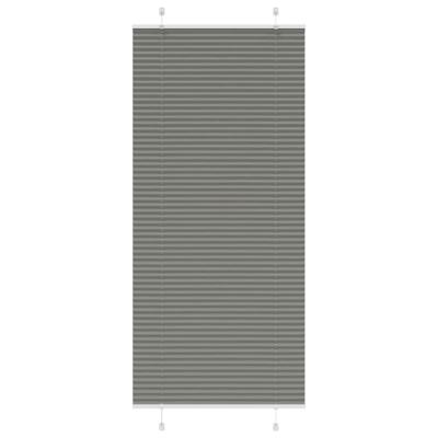 Pliss rolgordijn 100x200 cm stofbreedte 99,4 cm antraciet