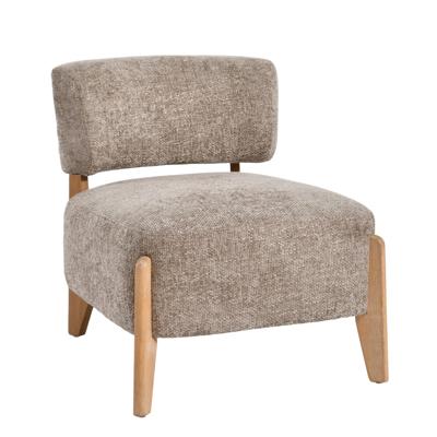 Fauteuil Vale Taupe rubberhout