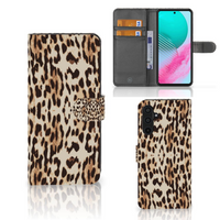 Samsung Galaxy M54 Telefoonhoesje met Pasjes Leopard