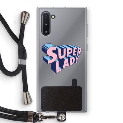 Superlady: Samsung Galaxy Note 10 Transparant Hoesje met koord