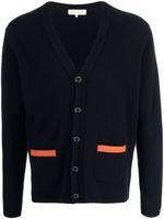 Mackintosh cardigan Field en laine - Bleu