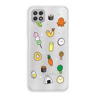 Happy bento friends: Samsung Galaxy A22 4G Transparant Hoesje