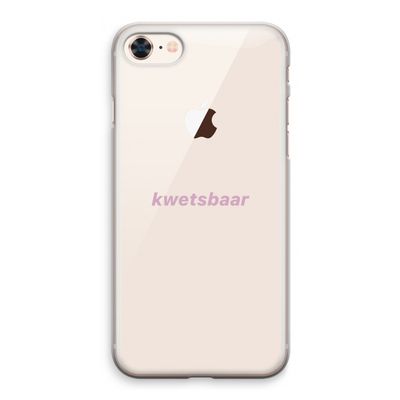 kwetsbaar: iPhone 8 Transparant Hoesje