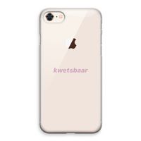 kwetsbaar: iPhone 8 Transparant Hoesje