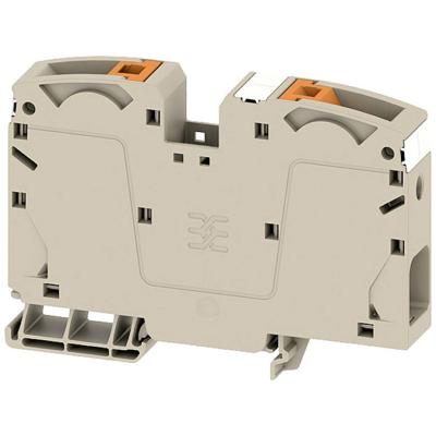 Weidmüller 2742060000 Doorgangsserieklem Push-In-klem, Steekaansluiting Donkerbeige 10 stuk(s)