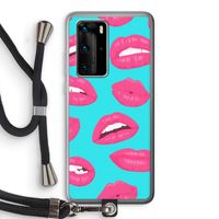 Bite my lip: Huawei P40 Pro Transparant Hoesje met koord