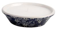 Schaal met kaars groot Blue Blossom / Esschert Design Schaal met kaars groot Blue Blossom / Esschert Design