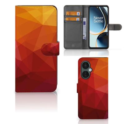 Book Case voor OnePlus Nord CE 3 Lite Polygon Red