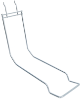 Haken voor tegostelling tbv Bobike Evolve mini zitje - chroom