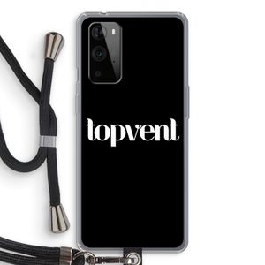 Topvent Zwart: OnePlus 9 Pro Transparant Hoesje met koord