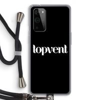 Topvent Zwart: OnePlus 9 Pro Transparant Hoesje met koord