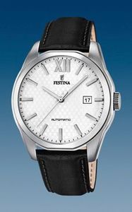 Horlogeband Festina F16885.2 Leder Zwart 21mm