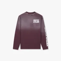 Croyez Sprayed Atelier Longsleeve T-Shirt Heren Paars - Maat XL - Kleur: Paars | Soccerfanshop