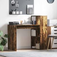 Bureau met plank Gerookt eiken 108 x 55 x 103.5 cm Bewerkt hout