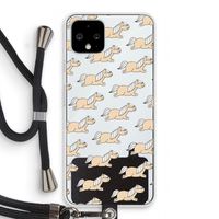 Ponys: Pixel 4 Transparant Hoesje met koord Ponys: Pixel 4 Transparant Hoesje met koord