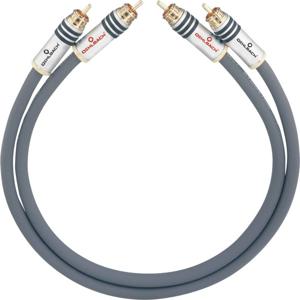 Oehlbach NF 14 MASTER Cinch Audio Aansluitkabel [2x Cinch-stekker - 2x Cinch-stekker] 0.50 m Antraciet Vergulde steekcontacten