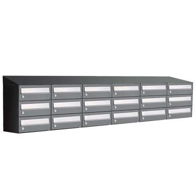 Allux Hive Set 6-Breed, 3-Hoog Met Dak Antraciet - 40030065_6x3d
