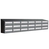 Allux Hive Set 6-Breed, 3-Hoog Met Dak Antraciet - 40030065_6x3d
