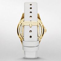 Horlogeband Marc by Marc Jacobs MBM1339 Onderliggend Leder Wit 16mm - thumbnail