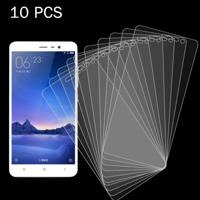 10 stuks Xiaomi Redmi Note 3 0 26 mm 9H oppervlaktehardheid 2.5D explosieveilige gehard glas scherm Film