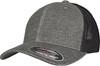 Flexfit FX6511M Retro Trucker Melange Cap - Khaki/Black Mesh - L/XL