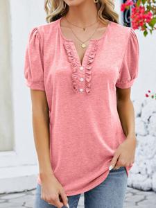 Cotton Casual Loose Plain Shirt