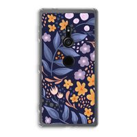 Flowers with blue leaves: Sony Xperia XZ2 Transparant Hoesje