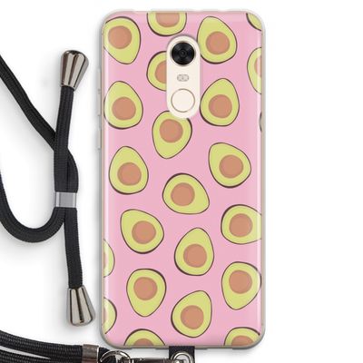 Dancing avocados: Xiaomi Redmi 5 Transparant Hoesje met koord