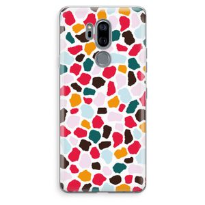 Colored Giraffe: LG G7 Thinq Transparant Hoesje