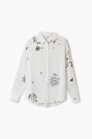 Bedrukte blouse - WHITE - XL