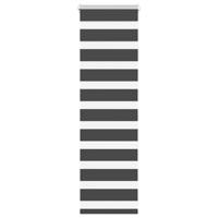 Zebra rolgordijn 45x100 cm stofbreedte 40,9 cm zwart