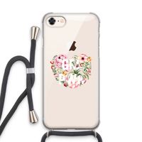 GRL PWR Flower: iPhone 7 Transparant Hoesje met koord