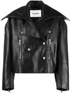 Nanushka veste de moto Ado - Noir