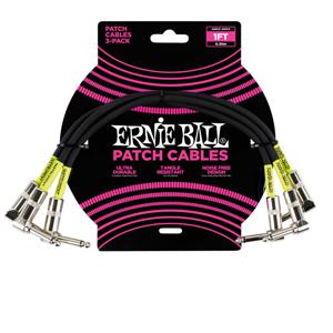 Ernie Ball P06075 audio kabel 0,3 m 6.35mm Zwart, Geel