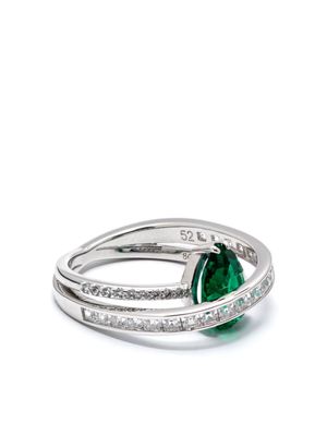 Swarovski bague cocktail Hyperbola - Argent