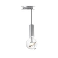 Move Me hanglamp Pulley - grijs / Umbrella 3W - zilver - thumbnail