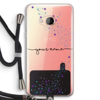 Sterren: HTC U Play Transparant Hoesje met koord
