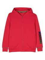 Missoni Kids hoodie en coton à logo imprimé - Rouge - thumbnail