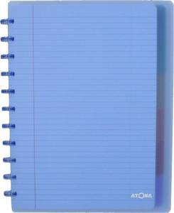 Atoma Seyes schrift, ft A4 +, 120 bladzijden, PP, gelijnd, met 6 tabbladen en 5 showtassen, assorti