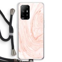Peach bath: Oppo A94 5G Transparant Hoesje met koord