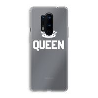 Queen zwart: OnePlus 8 Pro Transparant Hoesje