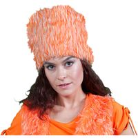Oranje hoge bontmuts Oranje hoge bontmuts