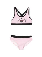 SONIA RYKIEL ENFANT bikini à logo imprimé - Rose - thumbnail