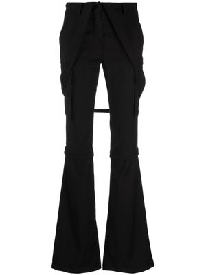 ANDREĀDAMO pantalon à poches cargo - Noir
