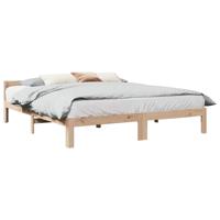 Bedframe zonder matras massief grenenhout 160x200 cm