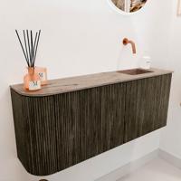 Toiletmeubel Mondiaz Joya Dlux | 101.6 cm | Meubelkleur Shadow | Faye wastafel Arena Wasbak Rechts | Zonder kraangat(en) Toiletmeubel Mondiaz Joya Dlux | 101.6 cm | Meubelkleur Shadow | Faye wastafel Arena Wasbak Rechts | Zonder kraangat(en)
