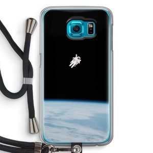 Alone in Space: Samsung Galaxy S6 Transparant Hoesje met koord
