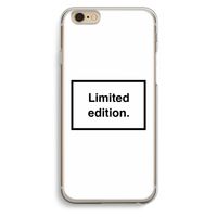 Limited edition: iPhone 6 / 6S Transparant Hoesje